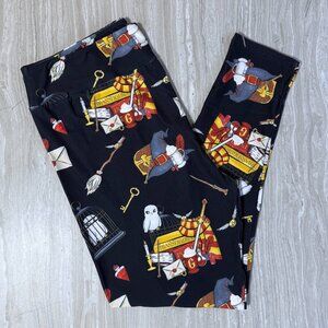 TC2 - Harry Potter Gryffindor Red House Wizard Print Soft Leggings